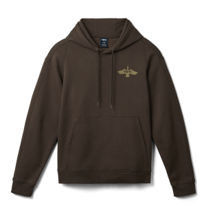 YETI® Wetlands Duck Badge Fleece Hoodie Brown