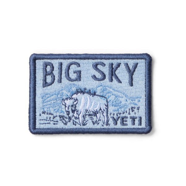 YETI Collectors Patches Big Sky Mountain Blue
