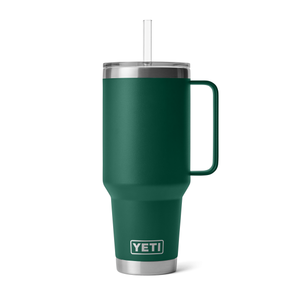 YETI Rambler® 42 oz (1.2L) Straw Mug Black Forest Green