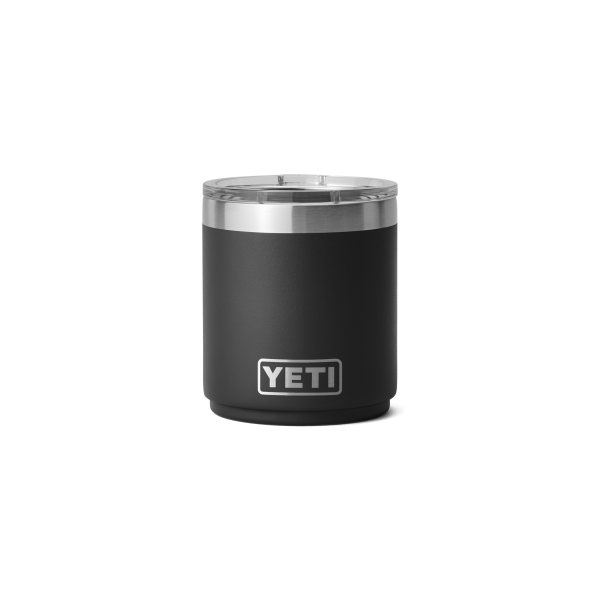 Rambler® 10 oz Stackable Lowball with Magslider™ lid Black