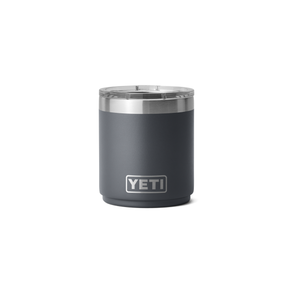 Rambler® 10 oz Stackable Lowball with Magslider™ lid Charcoal