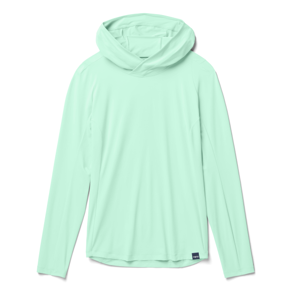 YETI Men's Hooded Ultra Lightweight Sunshirt Ice Blue