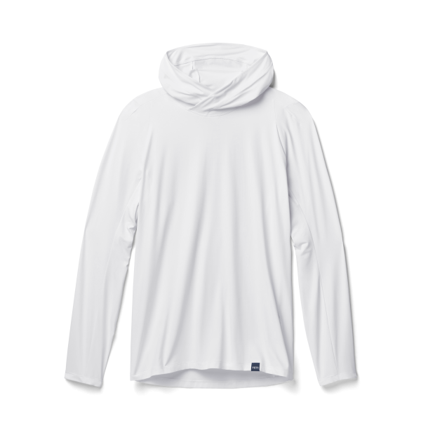 YETI Men's Hooded Ultra Lightweight Sunshirt White