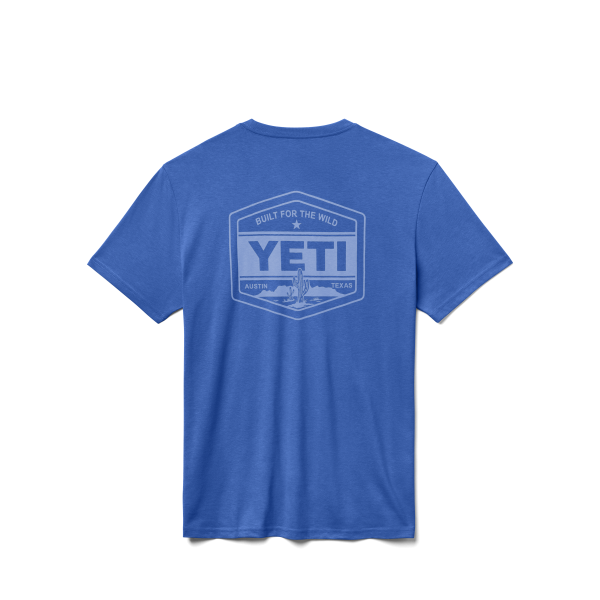 YETI Built For The Wild Short Sleeve T-Shirt Cobalt