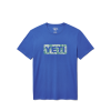 YETI Floral Logo Badge Short Sleeve T-Shirt Cobalt