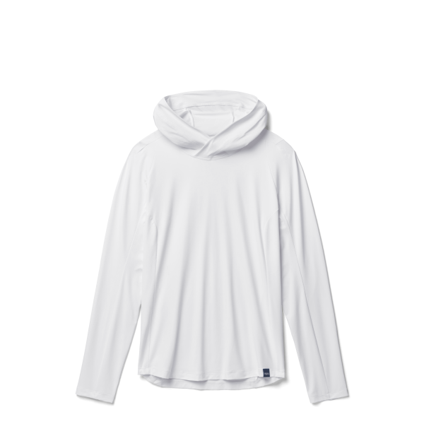 YETI Women's Hooded Ultra Lighweight Sunshirt White