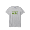 Womens Floral Logo Badge Short Sleeve T-Shirt Heather Grey