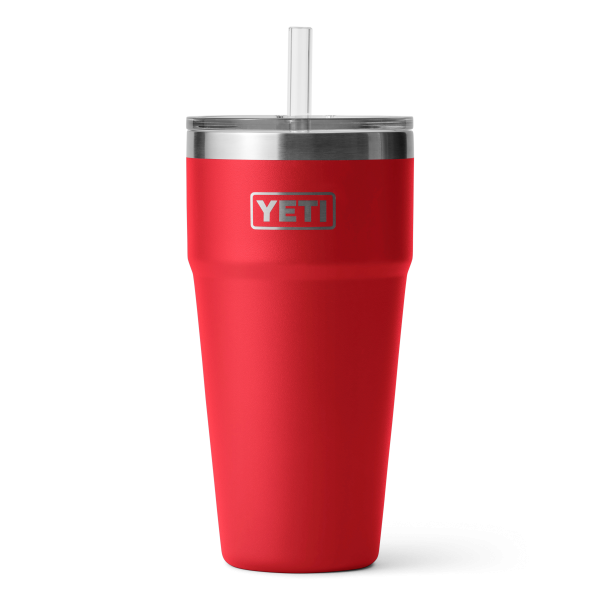 YETI Rambler® 26 oz (769ml) Straw Stackable Cup Rescue Red