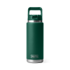 YETI Rambler® 26 oz (769 ML) Straw Bottle Black Forest Green