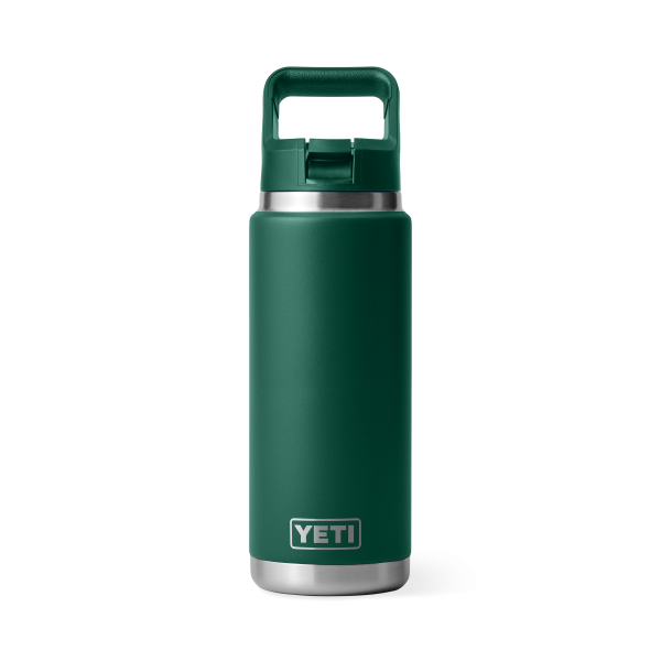 YETI Rambler® 26 oz (769 ML) Straw Bottle Black Forest Green