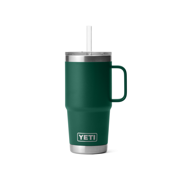 Rambler® 25 oz (739 ml) Straw Mug Black Forest Green