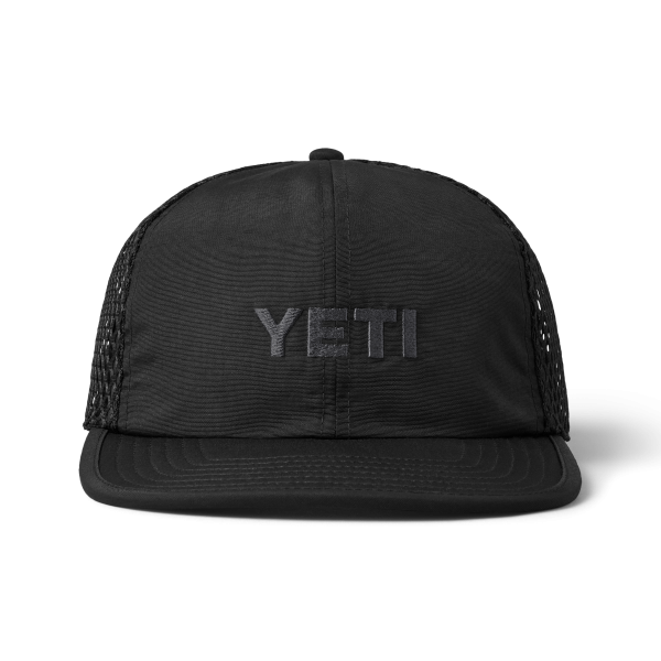 YETI Logo Performance Hat Black Black