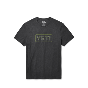 Camo Logo Badge Short Sleeve T-Shirt  charcoal
