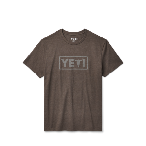 YETI Steer Badge Short Sleeve T-Shirt Heather Espresso Heather Espresso