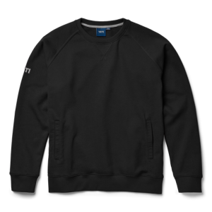 YETI Brushed Fleece Crewneck Pullover Black Black