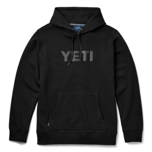 YETI Brushed Fleece Hoodie Pullover Black Black